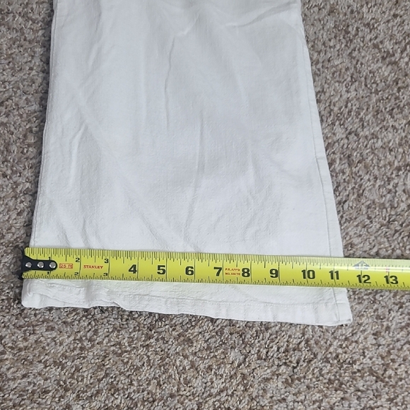 Anrabess White Drawstring Linen Blend Pants - Picture 8 of 13